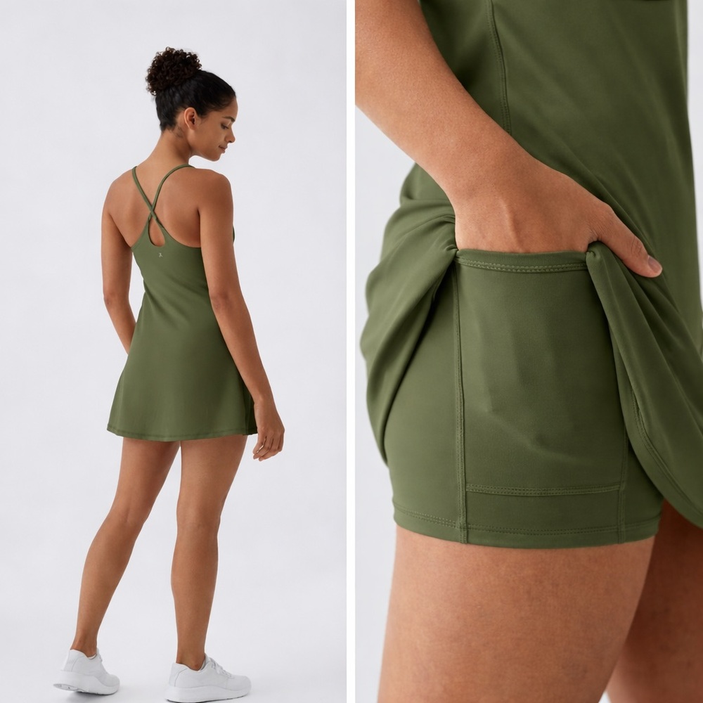 Halara SoftlyZero Plush Backless Active Dress Eas… - image 2